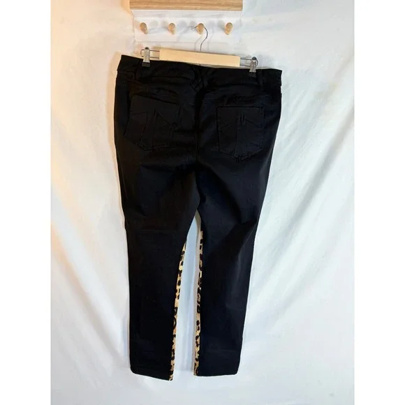 TRIPP NYC Leopard Print Black Trim Pants Size 16 Punk Dark Goth Alternative Y2K - Picture 11 of 16